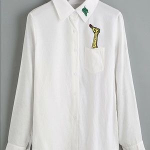 SHEIN White Button Down